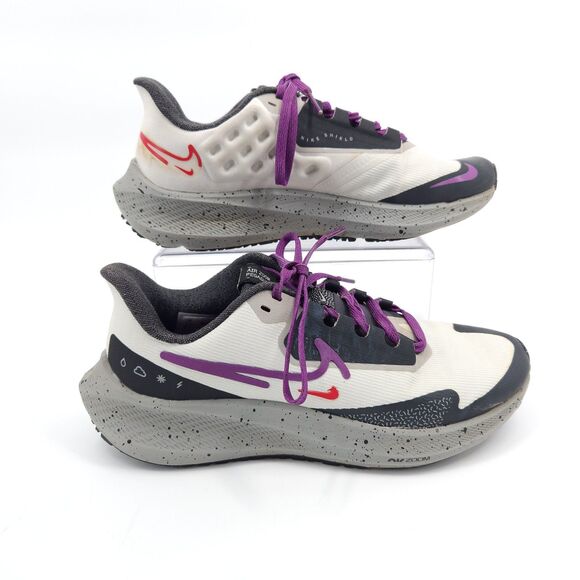 Nike Air Zoom Pegasus 39 Shield Women Size 6.5 Light Bone Purple  DO7626-003 - Picture 1 of 9
